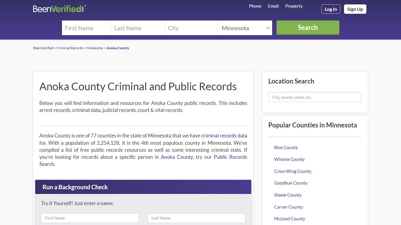 Anoka County Arrest Records in MN - Court & Criminal ...