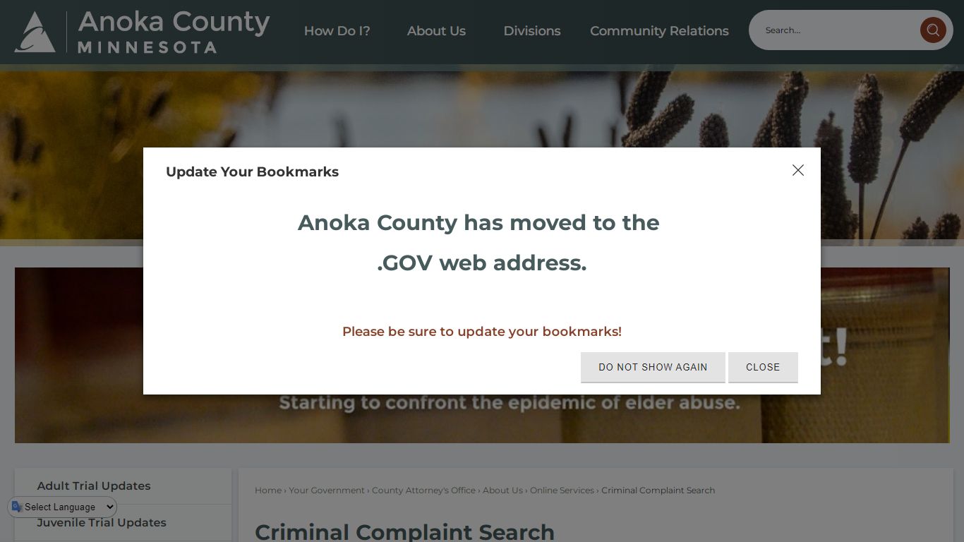 Criminal Complaint Search | Anoka County, MN - Official ...