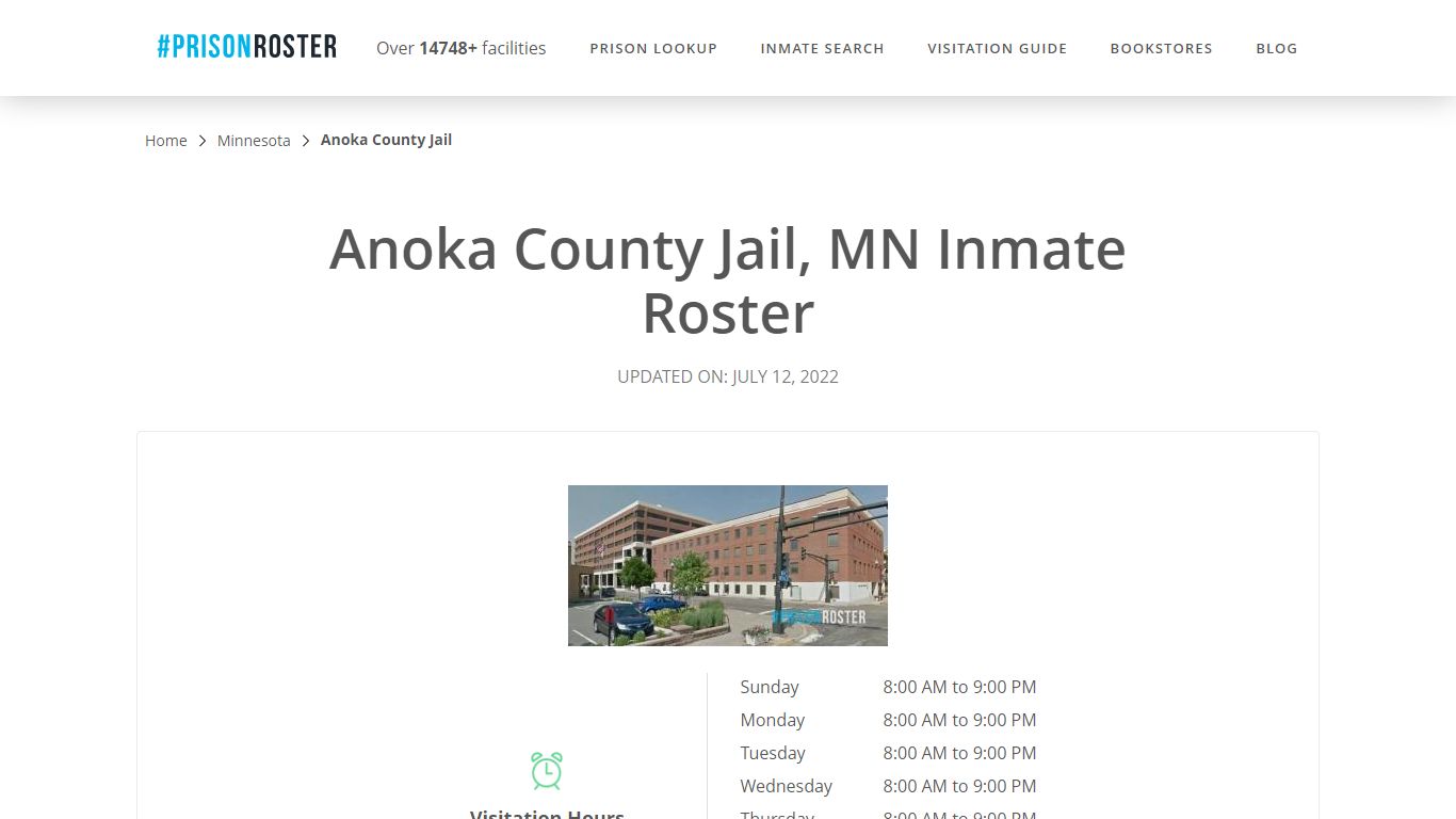 Anoka County Jail, MN Inmate Roster